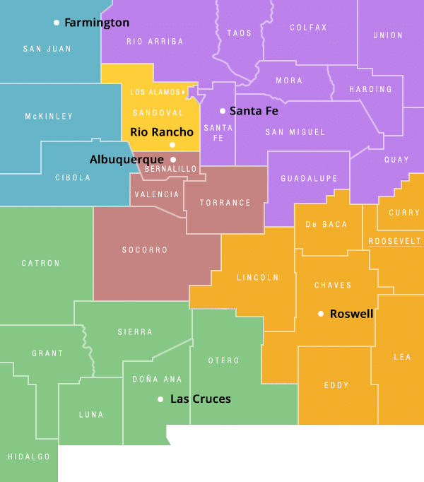 WESST regions map