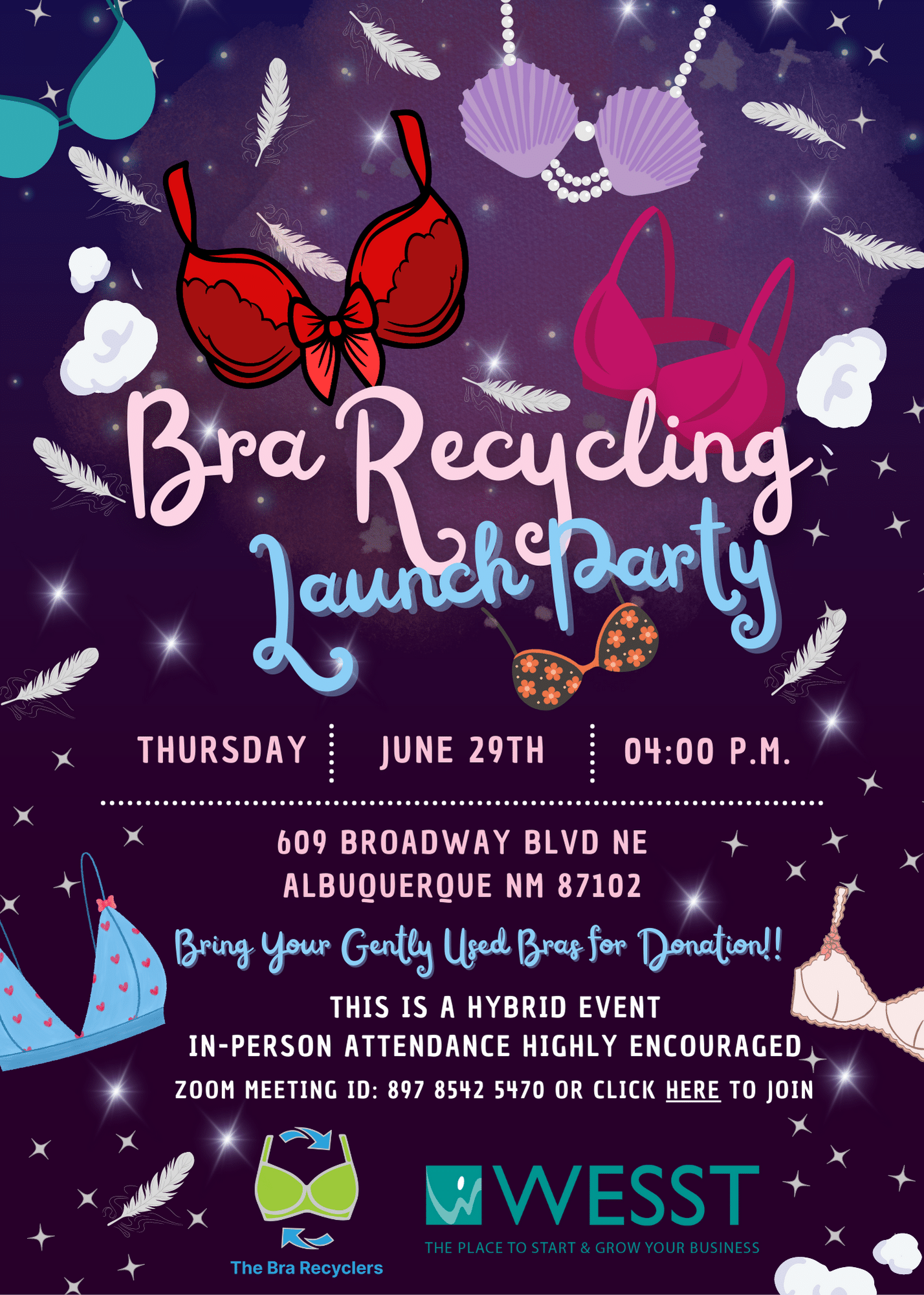 Bra Recycling Launch Party - WESST